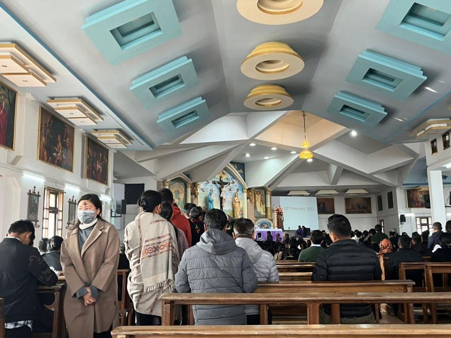 Ash Wednesday service was held on Christ the King Church, Kohima on February 22.